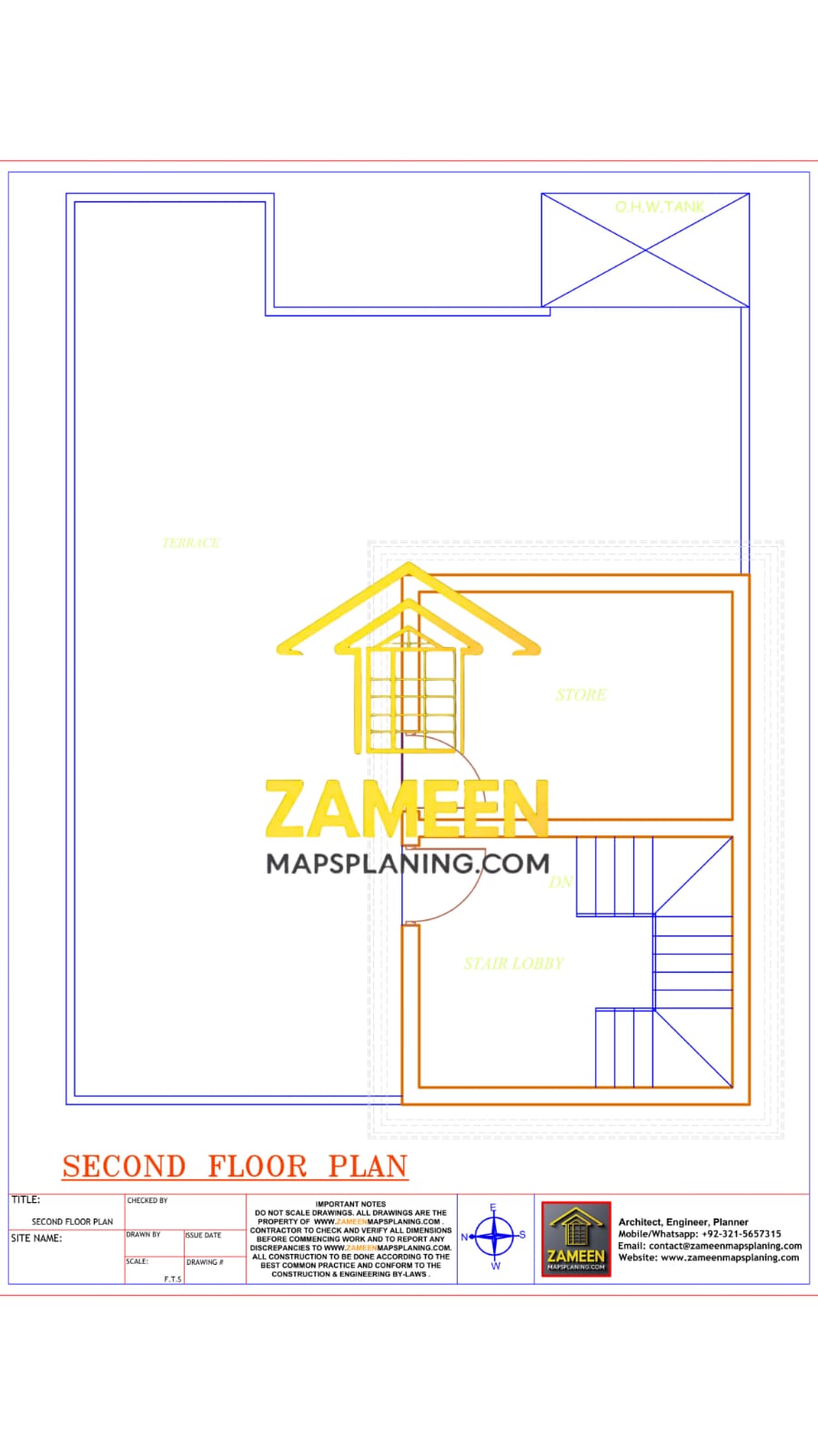 6 Marla (30'-0''X45'-0'') Modern Classical Style House