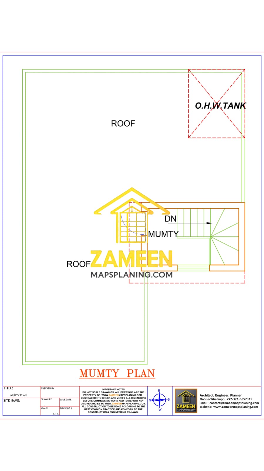 6 Marla (30'-11''X45'-0'') Contemporary Modern Style House