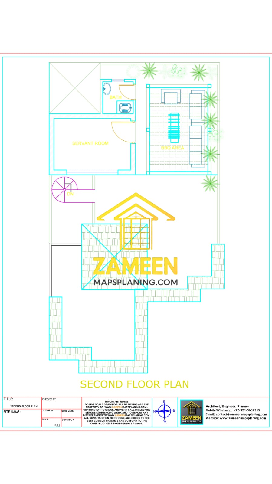 8 Marla (30'-0''X60'-0'') Modern Mediterranean Style House