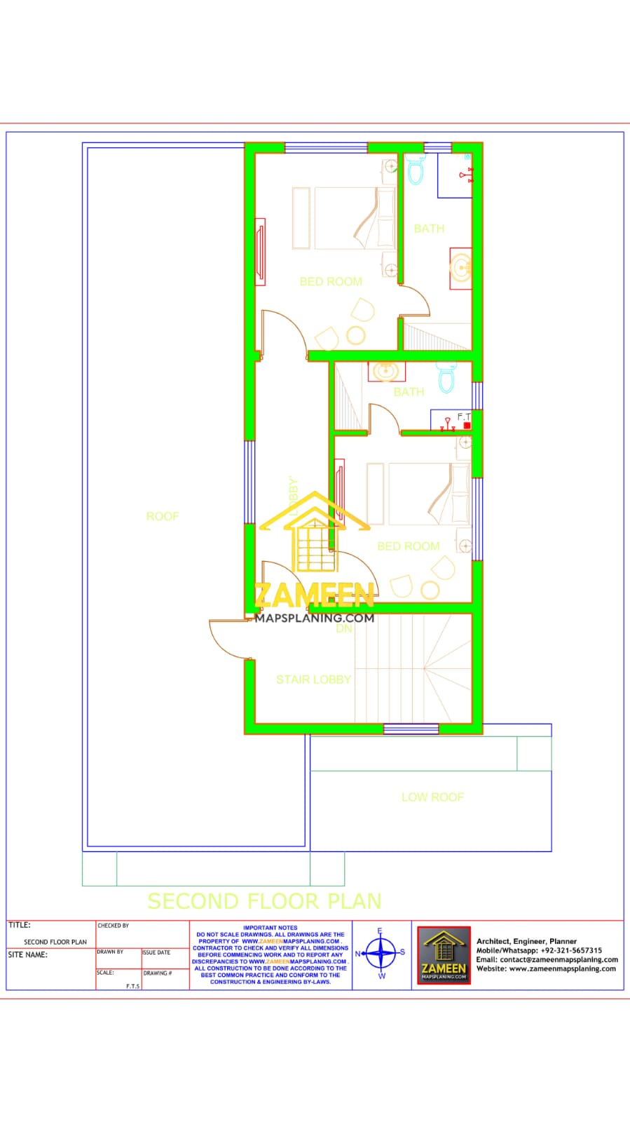 10 Marla (34'-0''X66'-4'') Contemporary Tropical Style House