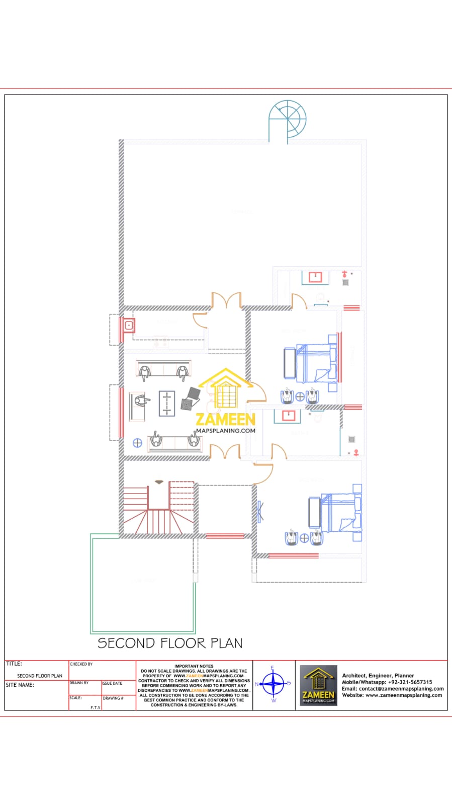 22 Marla (50'-0"X100'-0") Contemporary Modern Tropical Style House
