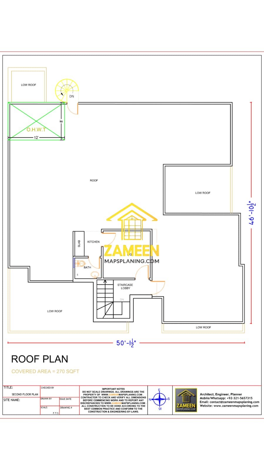 16 Marla (55'-2.5"X65'-1") Ultra Modern Minimalist Style House