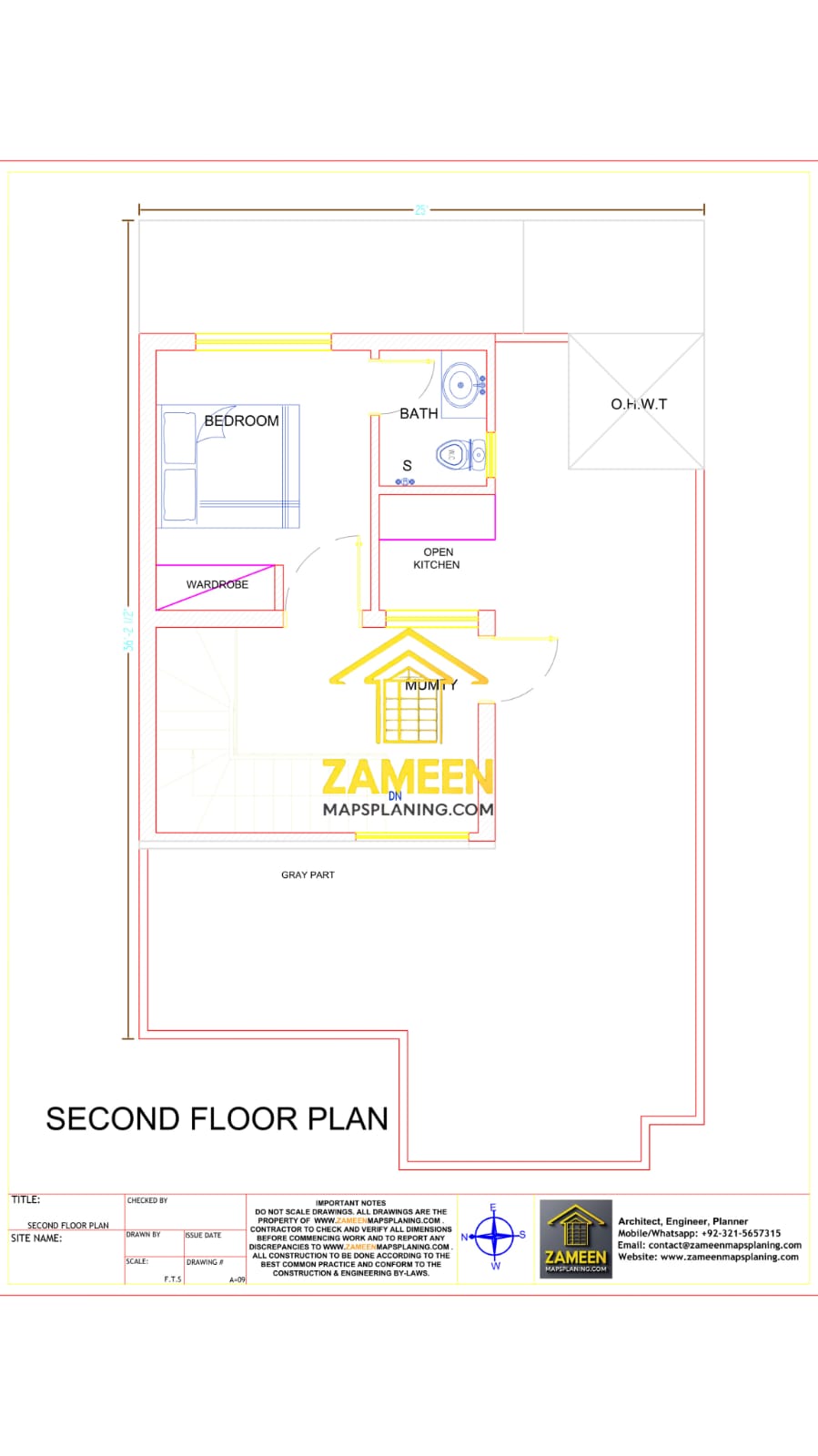 5 Marla (25'-0''X45'-0'') Contemporary Modern Style House