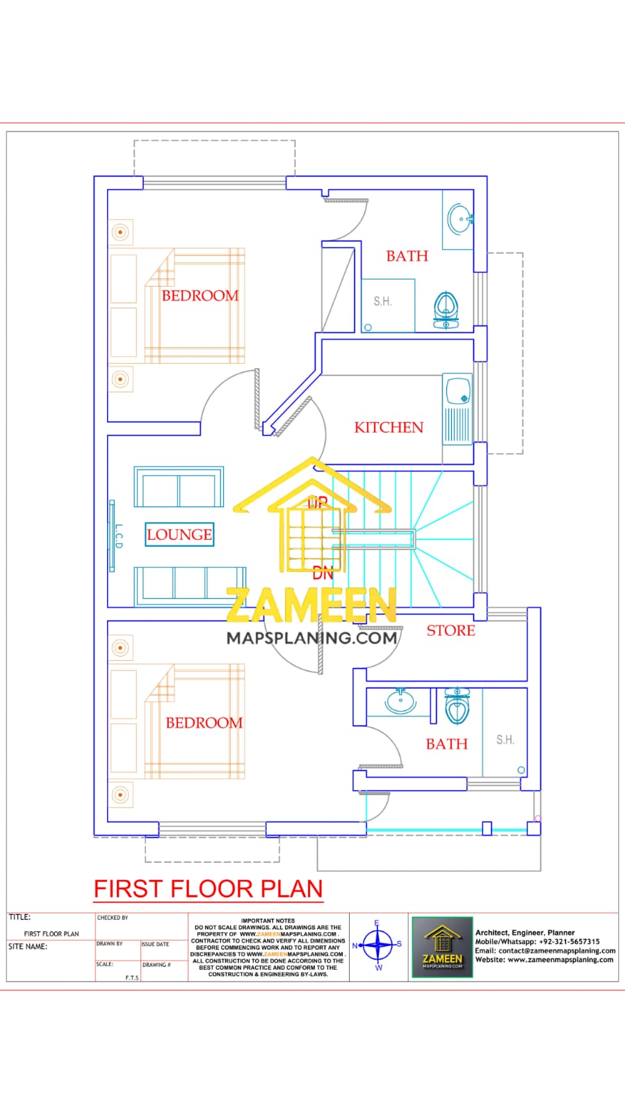 5 Marla (25'-0''X45'-0'') Contemporary Modern Style House