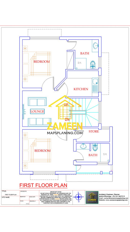 5 Marla (25'-0''X45'-0'') Contemporary Modern Style House