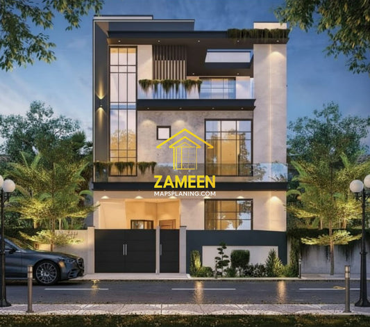 5 Marla (26'-3''X45'-0'') Contemporary Modern Style House