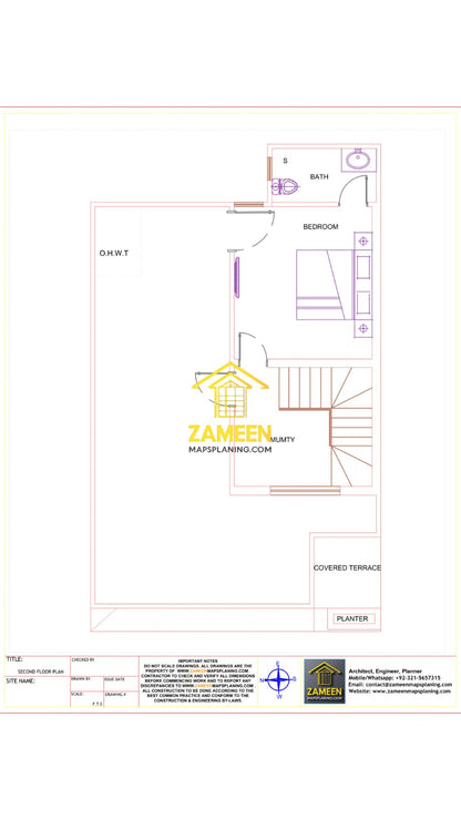 5 Marla (25'-0''X45'-0'') Contemporary Modern Style House