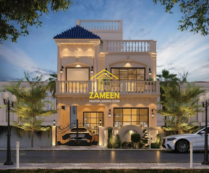 5 Marla (25'-0''X45'-0'') Modern Classical Style House