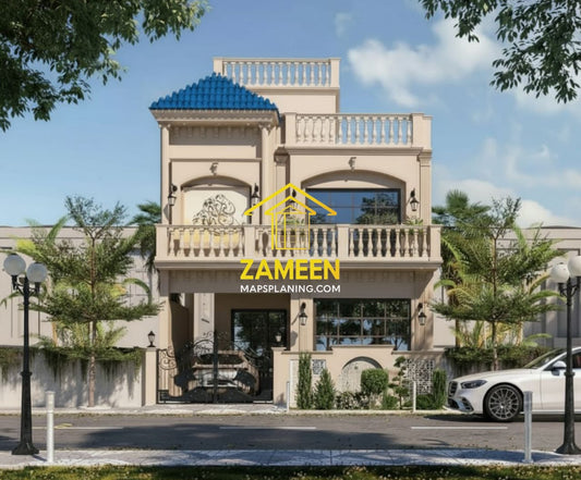 5 Marla (25'-0''X45'-0'') Modern Classical Style House