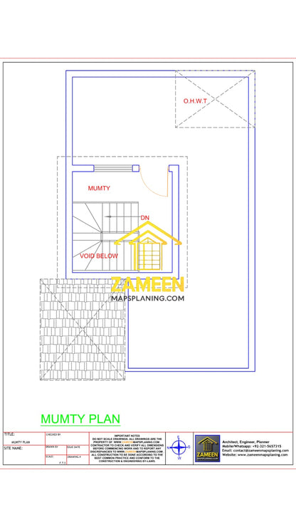 5 Marla (25'-0''X45'-0'') Modern Classical Style House