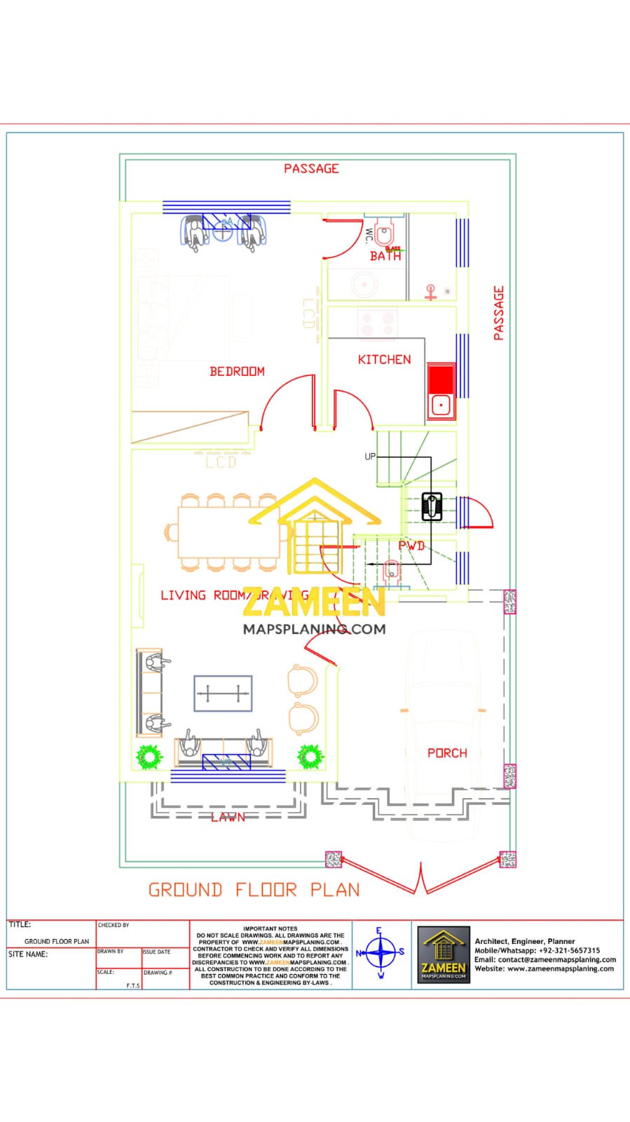 5 Marla (25'-0''X45'-0'') Modern Classical Style House