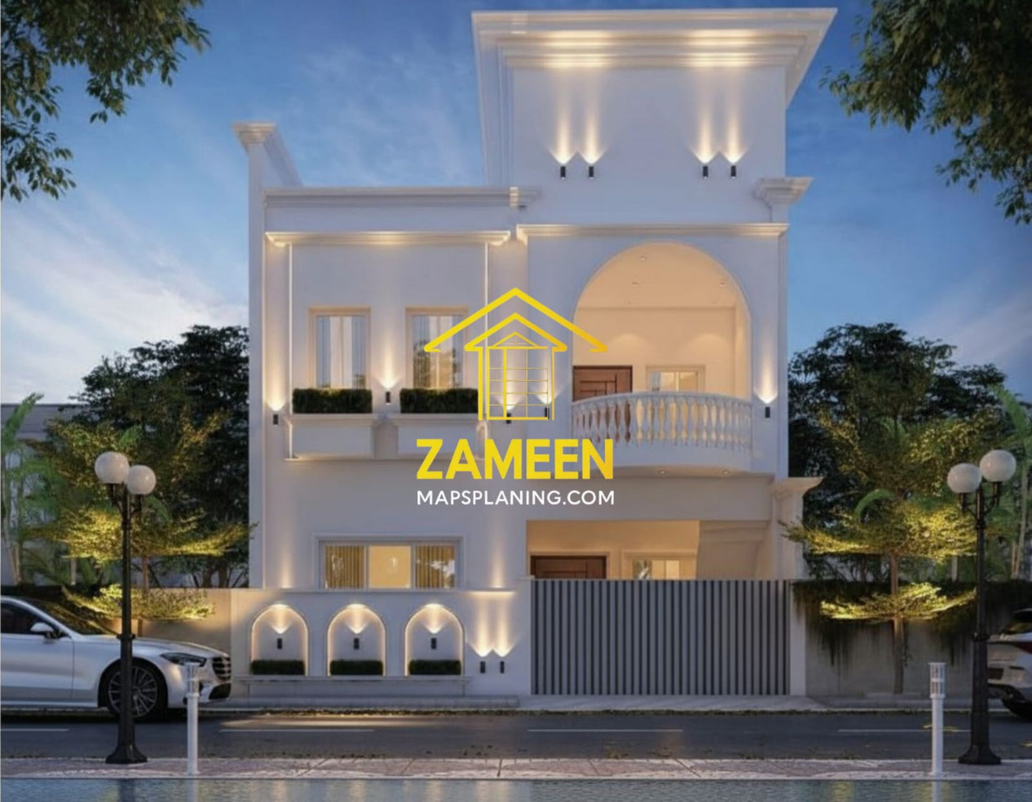 6 Marla (30'-0''X45'-0'') Modern Classical Style House