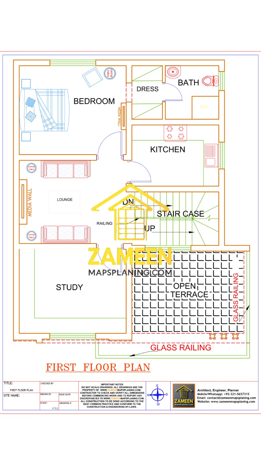 6 Marla (30'-11''X45'-0'') Contemporary Modern Style House