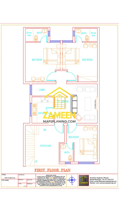 7 Marla (29'-0''X55'-0'') Contemporary Modern Style House