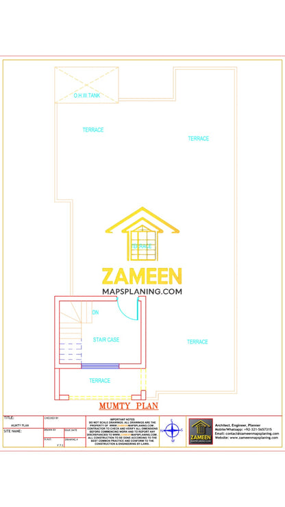 7 Marla (29'-0''X55'-0'') Contemporary Modern Style House