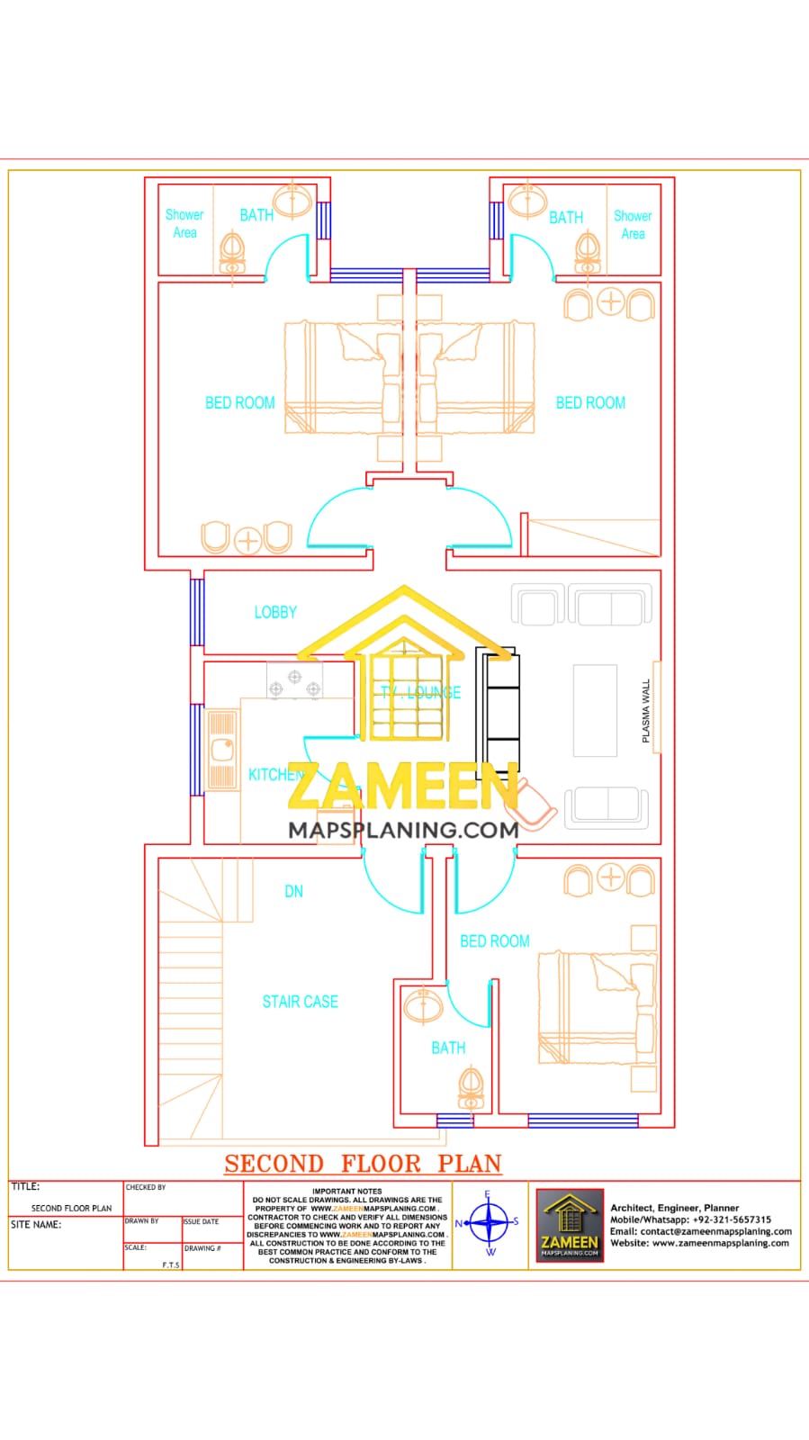 7 Marla (29'-0''X55'-0'') Contemporary Modern Style House
