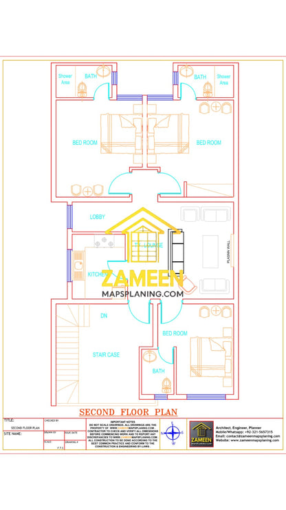 7 Marla (29'-0''X55'-0'') Contemporary Modern Style House