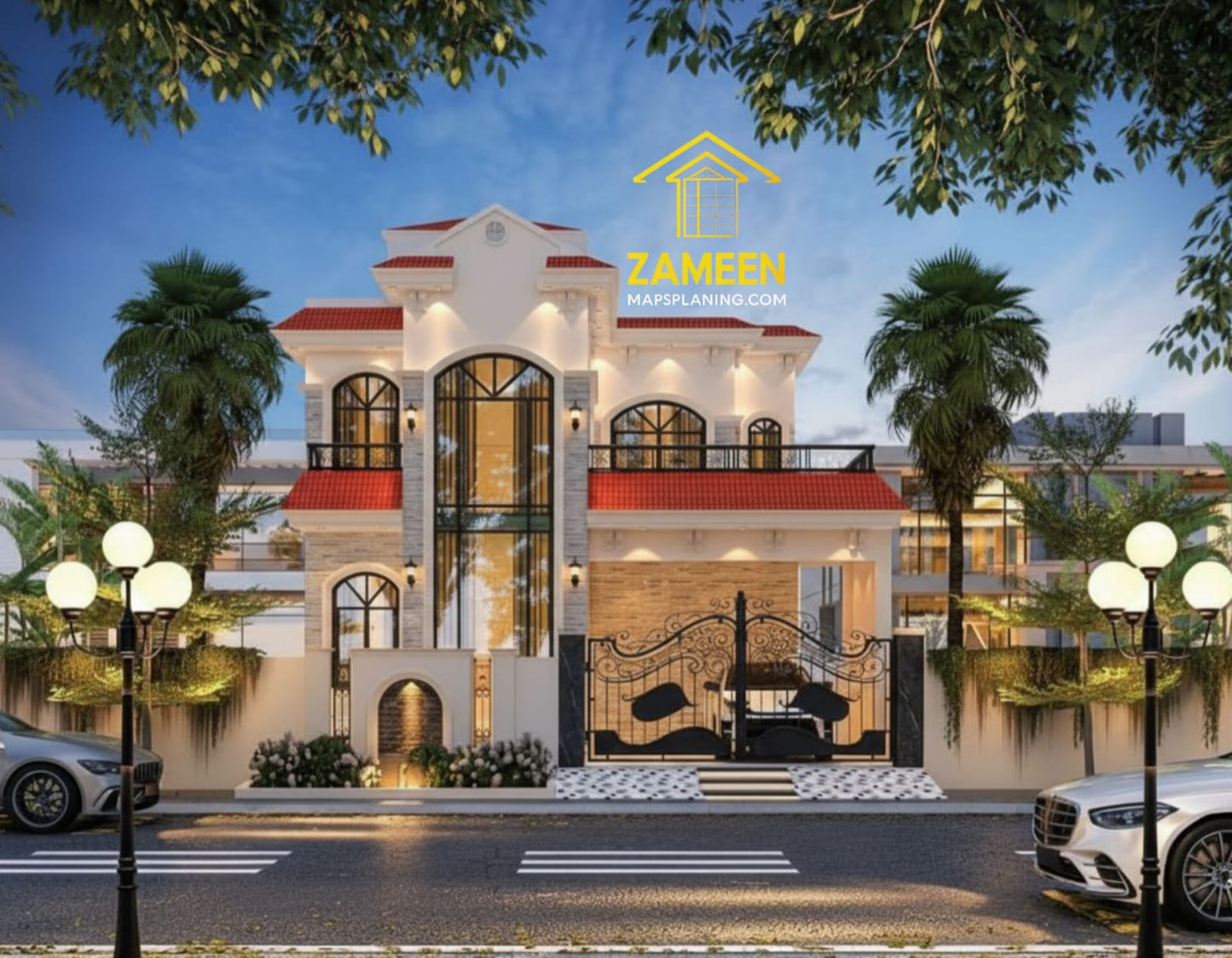 8 Marla (30'-0''X60'-0'') Modern Mediterranean Style House