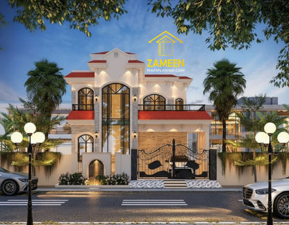 8 Marla (30'-0''X60'-0'') Modern Mediterranean Style House