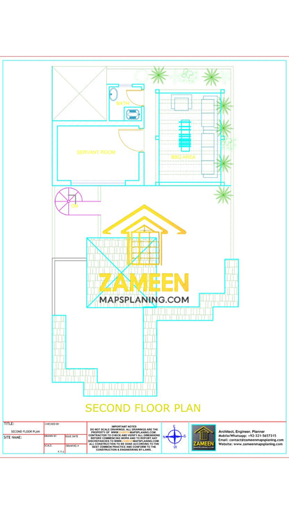 8 Marla (30'-0''X60'-0'') Modern Mediterranean Style House