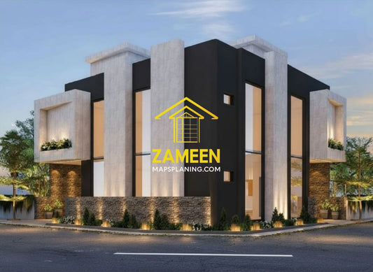 8.5 Marla (49'-0''X39'-4'') Contemporary Modern Style House