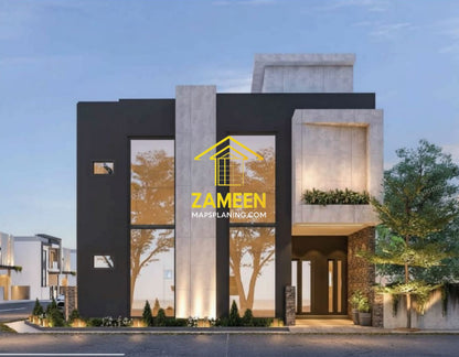 8.5 Marla (49'-0''X39'-4'') Contemporary Modern Style House