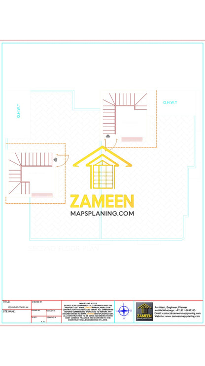 8.5 Marla (49'-0''X39'-4'') Contemporary Modern Style House