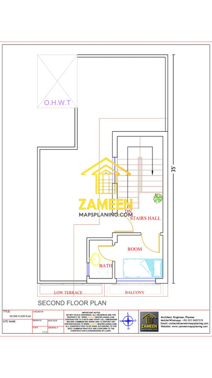 3 Marla (20'-0''X35'-0'') Modern Neoclassical Style House