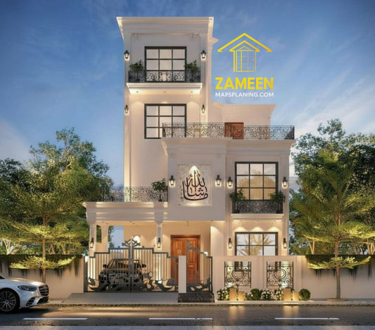 10 Marla (30'-0''X75-0'') Minimalist Modern Style House