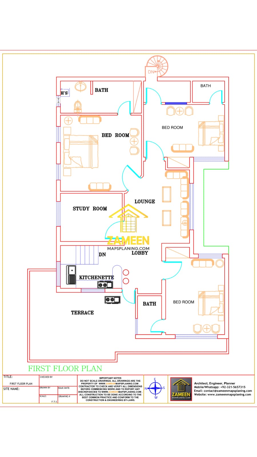10 Marla (37'-6''X61'-7'') Contemporary Modern Style House