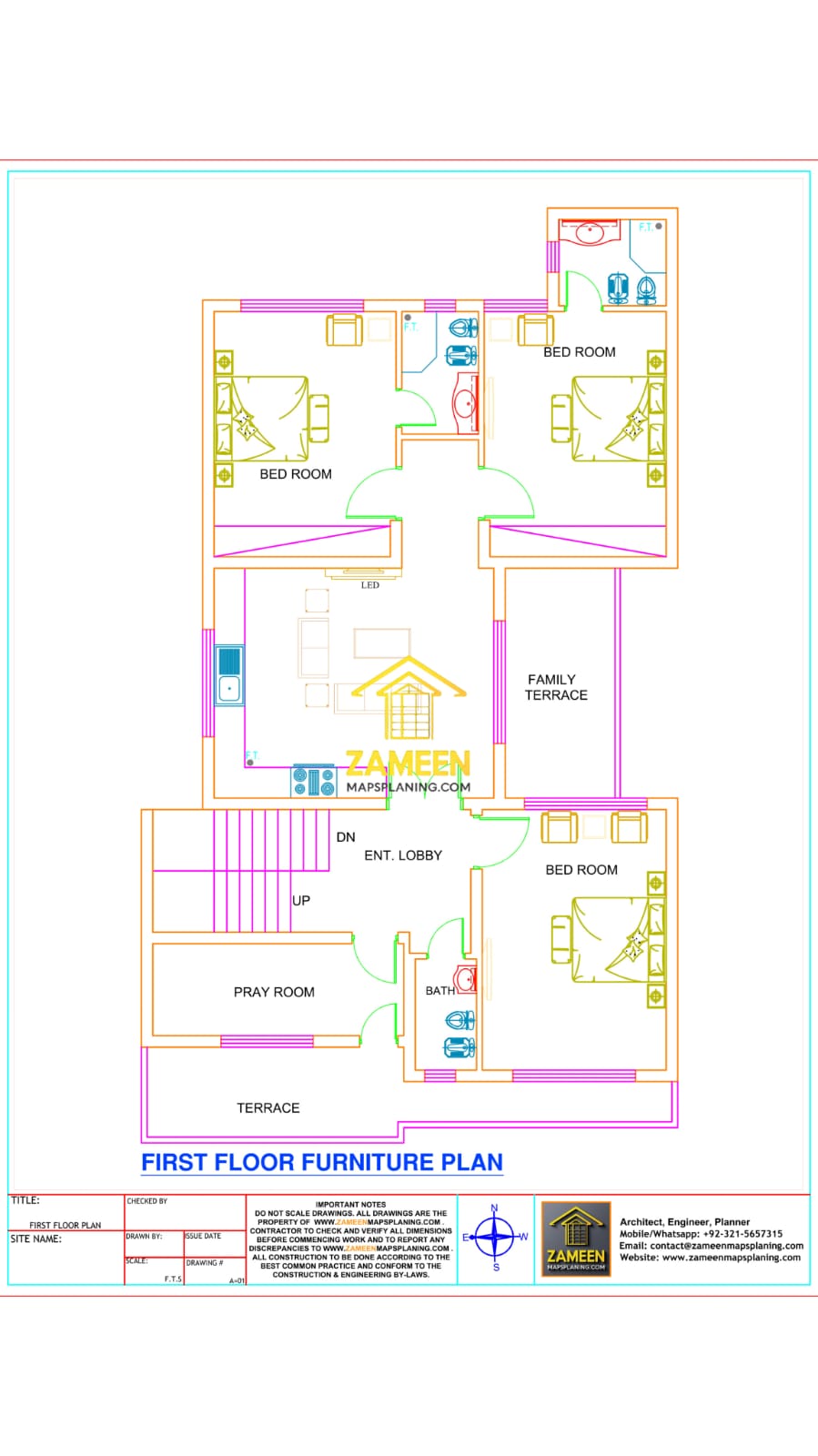 10 Marla (35'-0''X65'-0'') Contemporary Tropical Style House