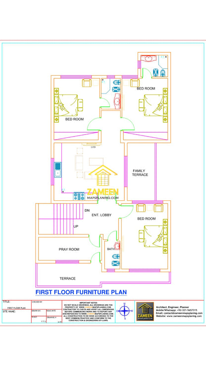 10 Marla (35'-0''X65'-0'') Contemporary Tropical Style House