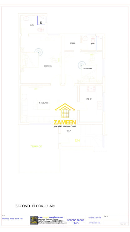10 Marla (35'-0''X65'-0'') Contemporary Modern Style House