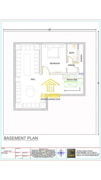10 Marla (45'-0''X50'-0'') Grand Neoclassical Style Mansion