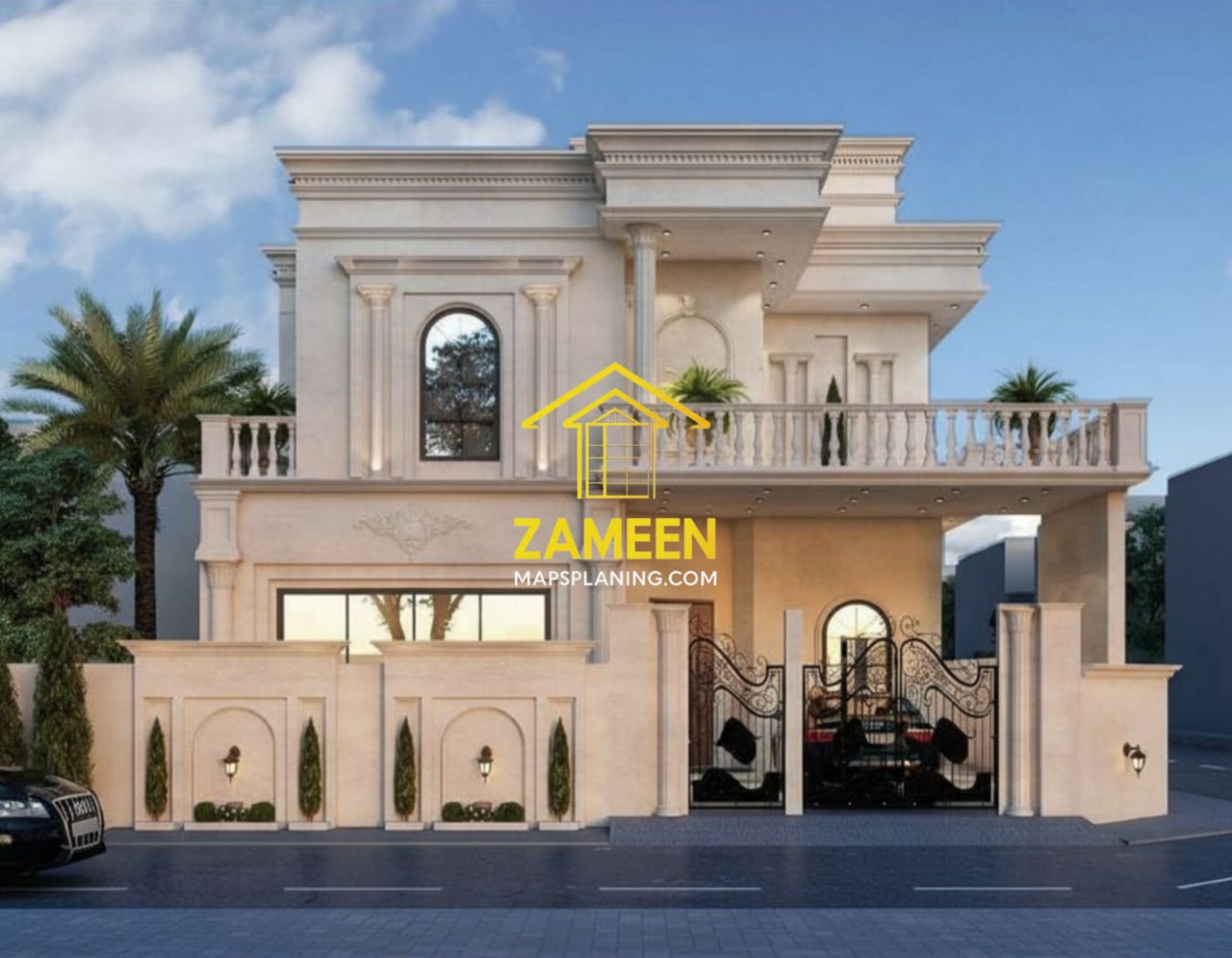 12 Marla (40'-0''X65'-0'') Classical Revival Style Mansion