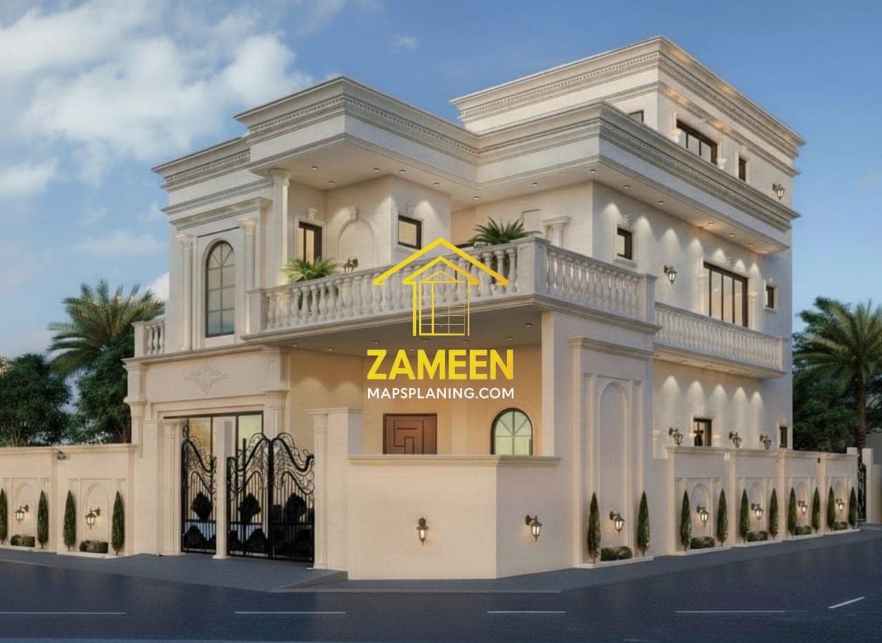 12 Marla (40'-0''X65'-0'') Classical Revival Style Mansion