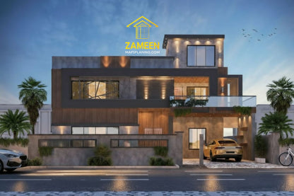 20 Marla (50'-0"X90'-0") Contemporary Fusion Style House