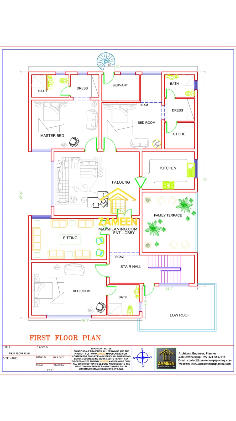 20 Marla (50'-0"X90'-0") Contemporary Fusion Style House