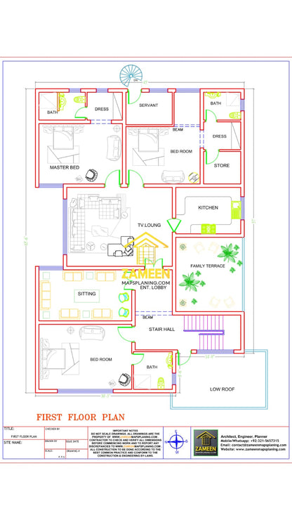 20 Marla (50'-0"X90'-0") Contemporary Fusion Style House