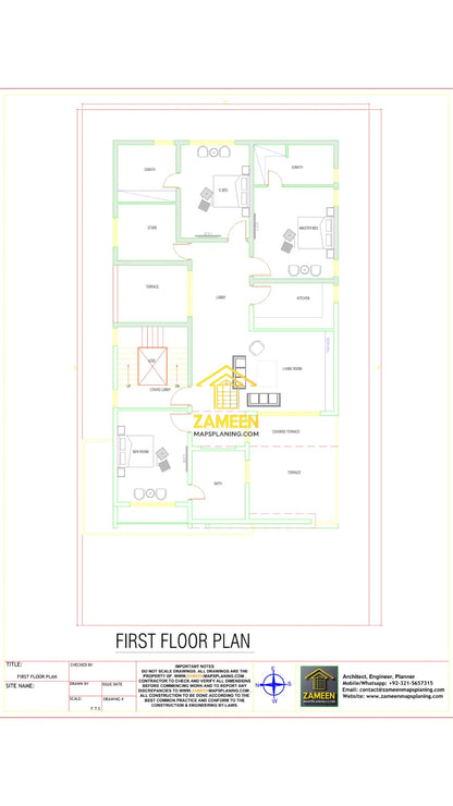 20 Marla (50'-0"X90'-0") Modern Luxe Minimalist Mansion
