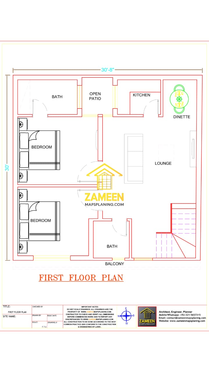 4 Marla (30'-6''X30'-0'') Contemporary Modern Style House