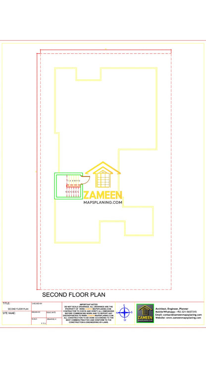 20 Marla (50'-0"X90'-0") Mediterranean Style Villa