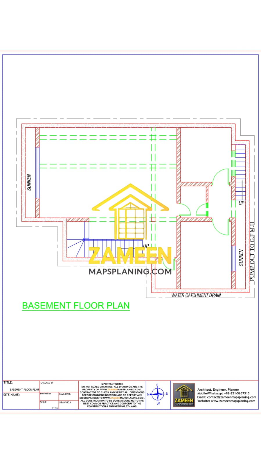 20 Marla (50'-0"X90'-0") Spanish Colonial Style Villa