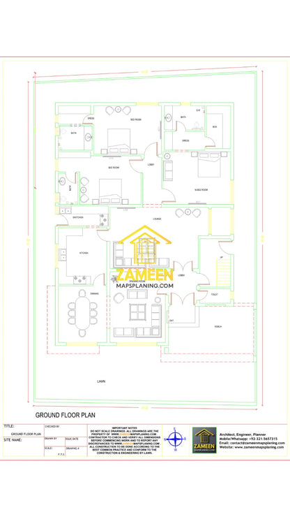 20 Marla (55'-0"X80'-0") Contemporary Modern Style House