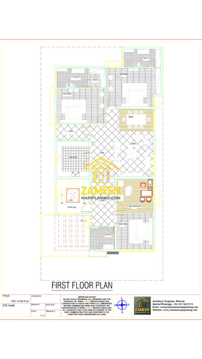 19 Marla (47'-0"X90'-0") Contemporary Modern Tropical Style House