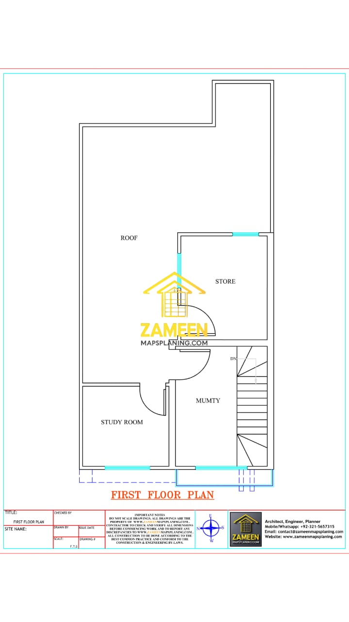 5 Marla (22'-6''X48'-0'') Contemporary Modern Style House