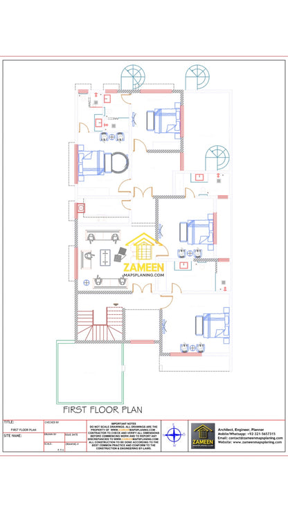 22 Marla (50'-0"X100'-0") Contemporary Modern Tropical Style House