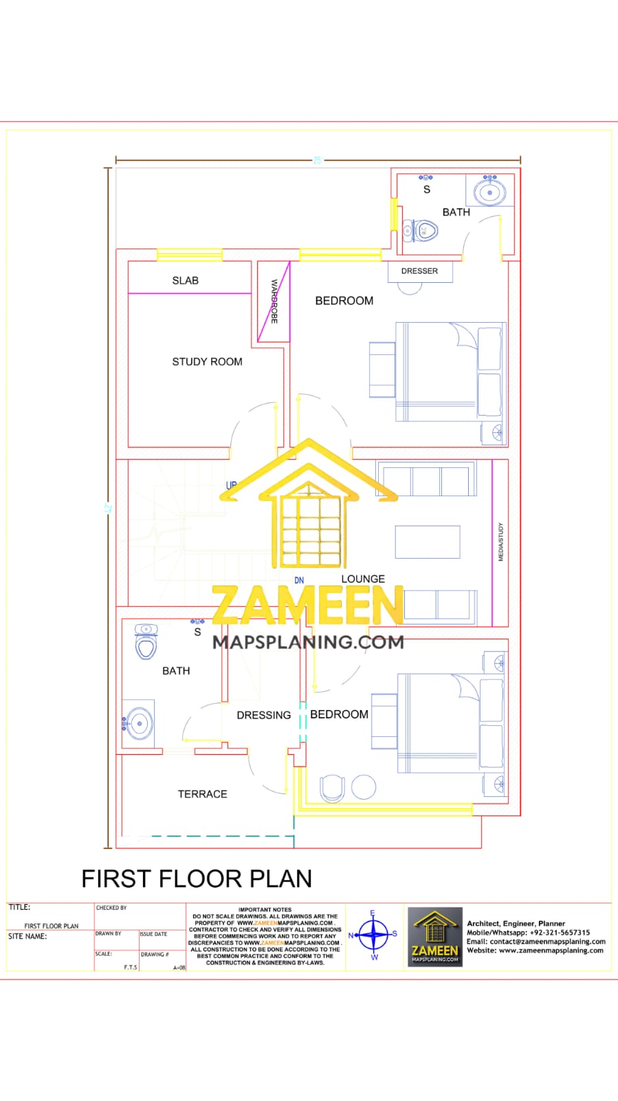 5 Marla (25'-0''X45'-0'') Contemporary Modern Style House
