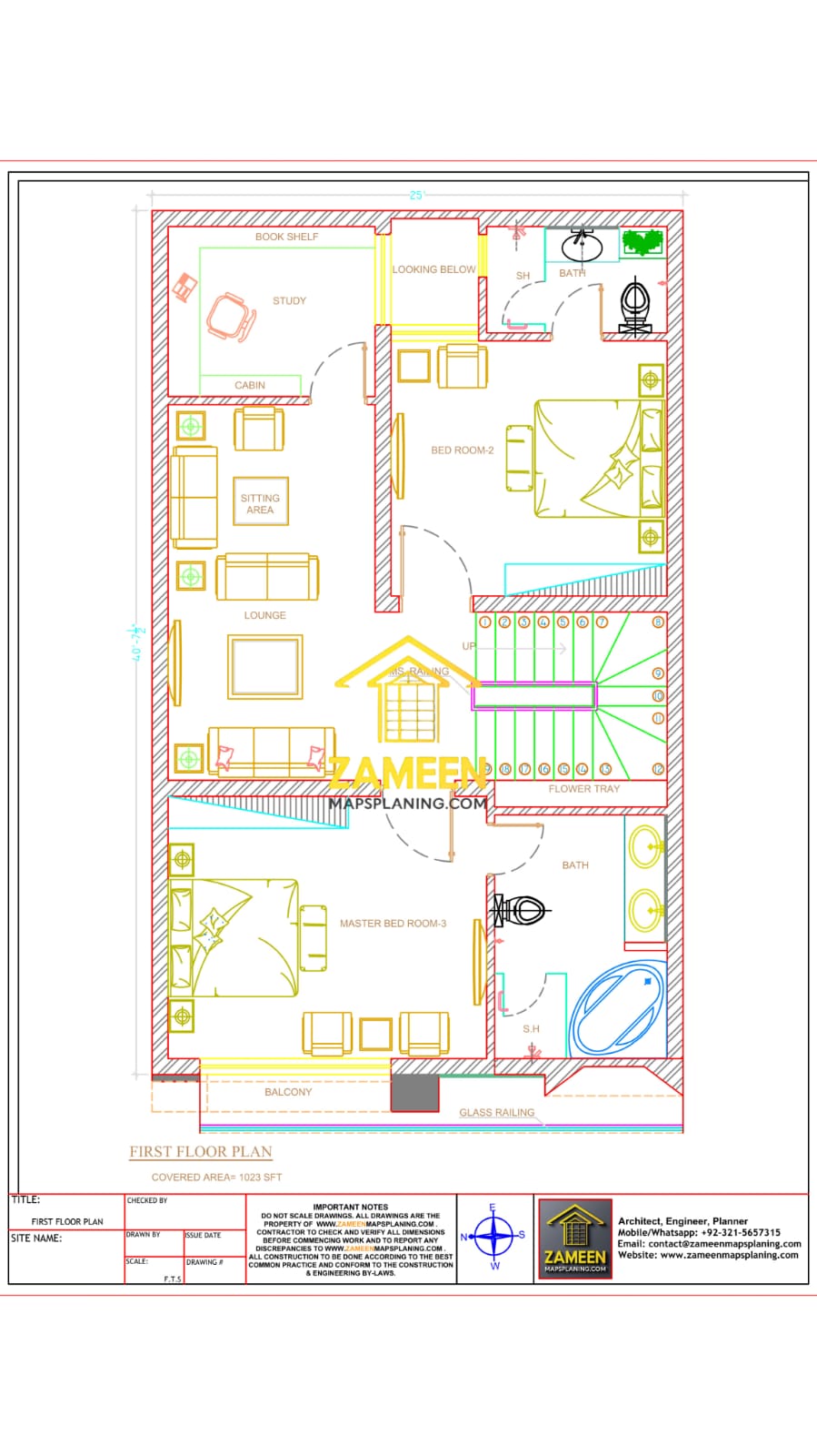 5 Marla (25'-0''X45'-0'') Contemporary Modern Style House