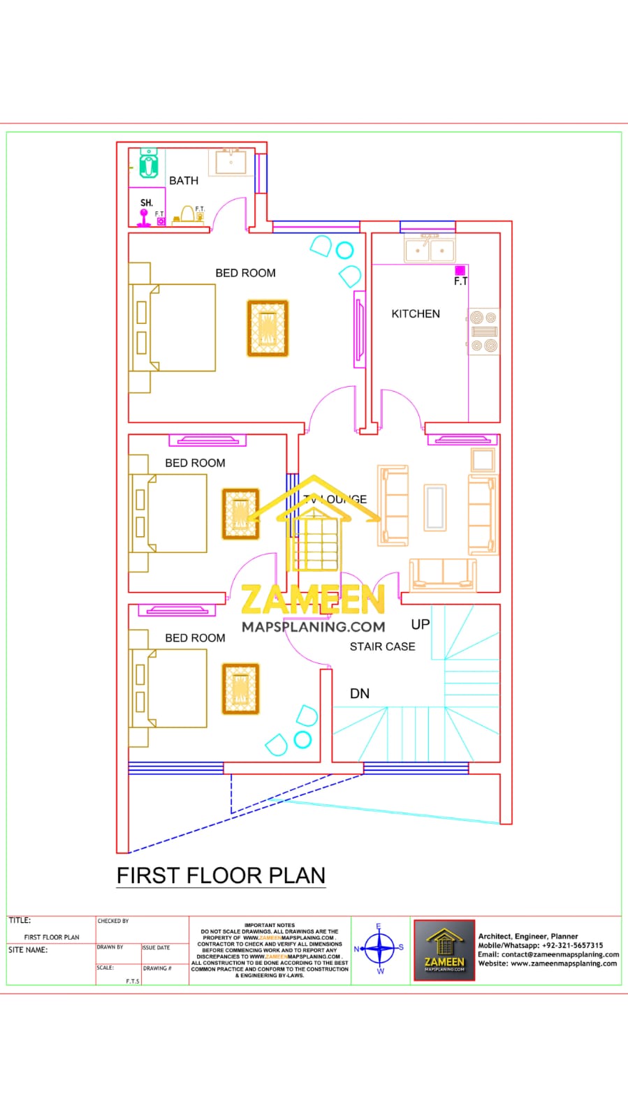 5 Marla (25'-0''X45'-0'') Contemporary Modern Style House